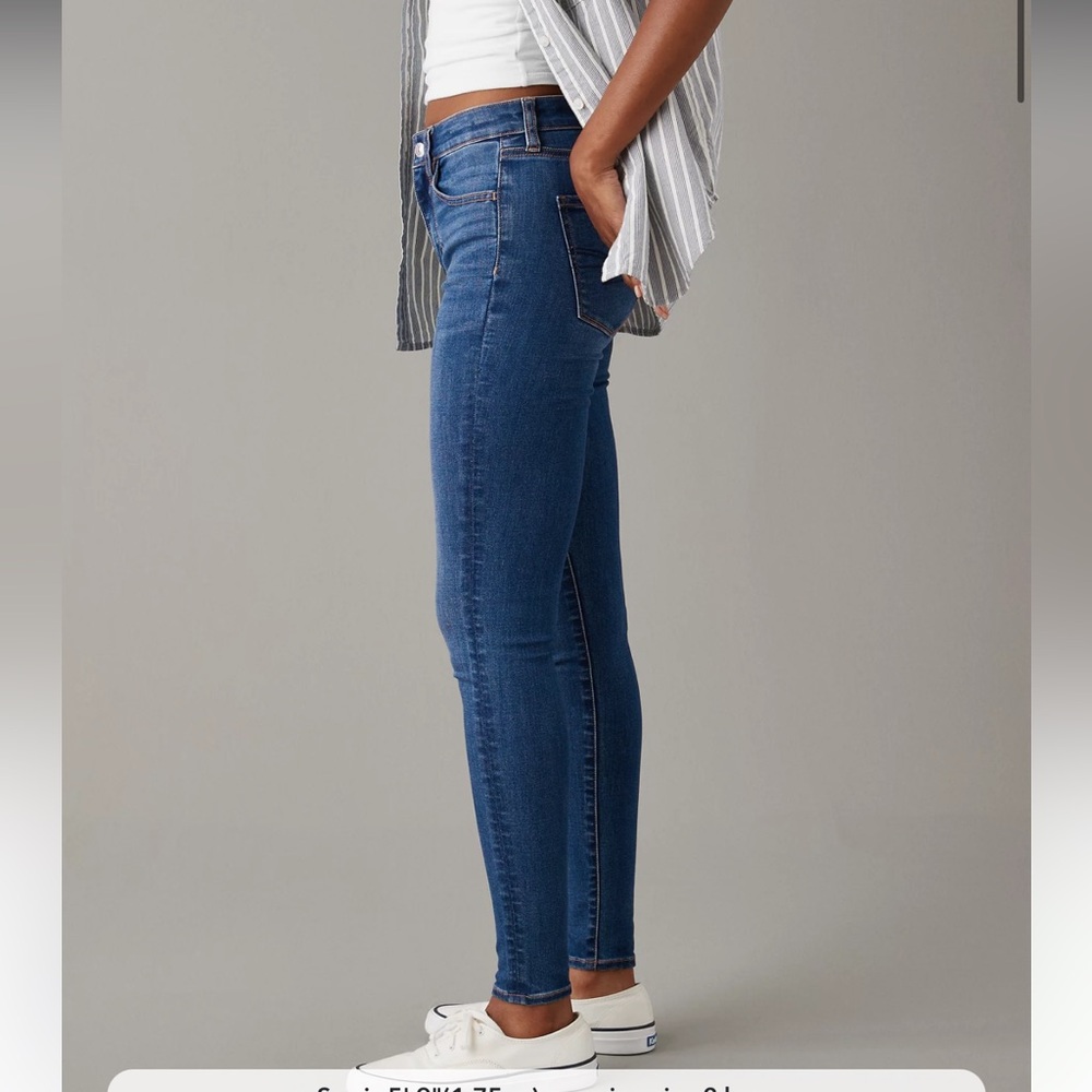 American Eagle jeans size 0 Next Level Stretch Blue Jegging Jeans Beautiful 💙